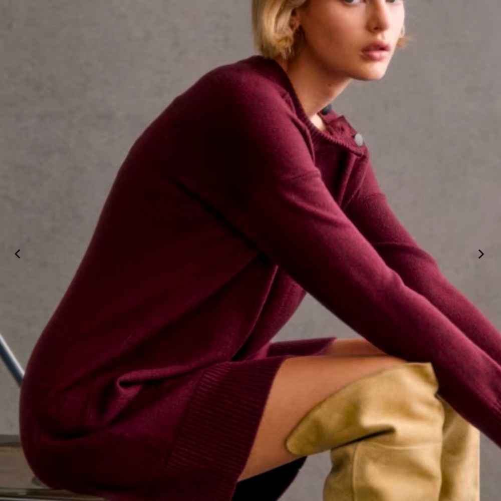 Sezane Mathie Dress Purple - Size S - Picture 6 of 9